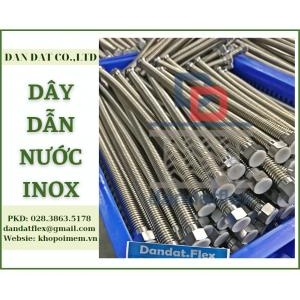 Dây dẫn nước,day dan nuoc,dây cấp nước inox,dây mềm cấp nước bình nóng lạnh, dây dẫn nước inox chịu nhiệt chính hãng tại xưởng Bình Dương